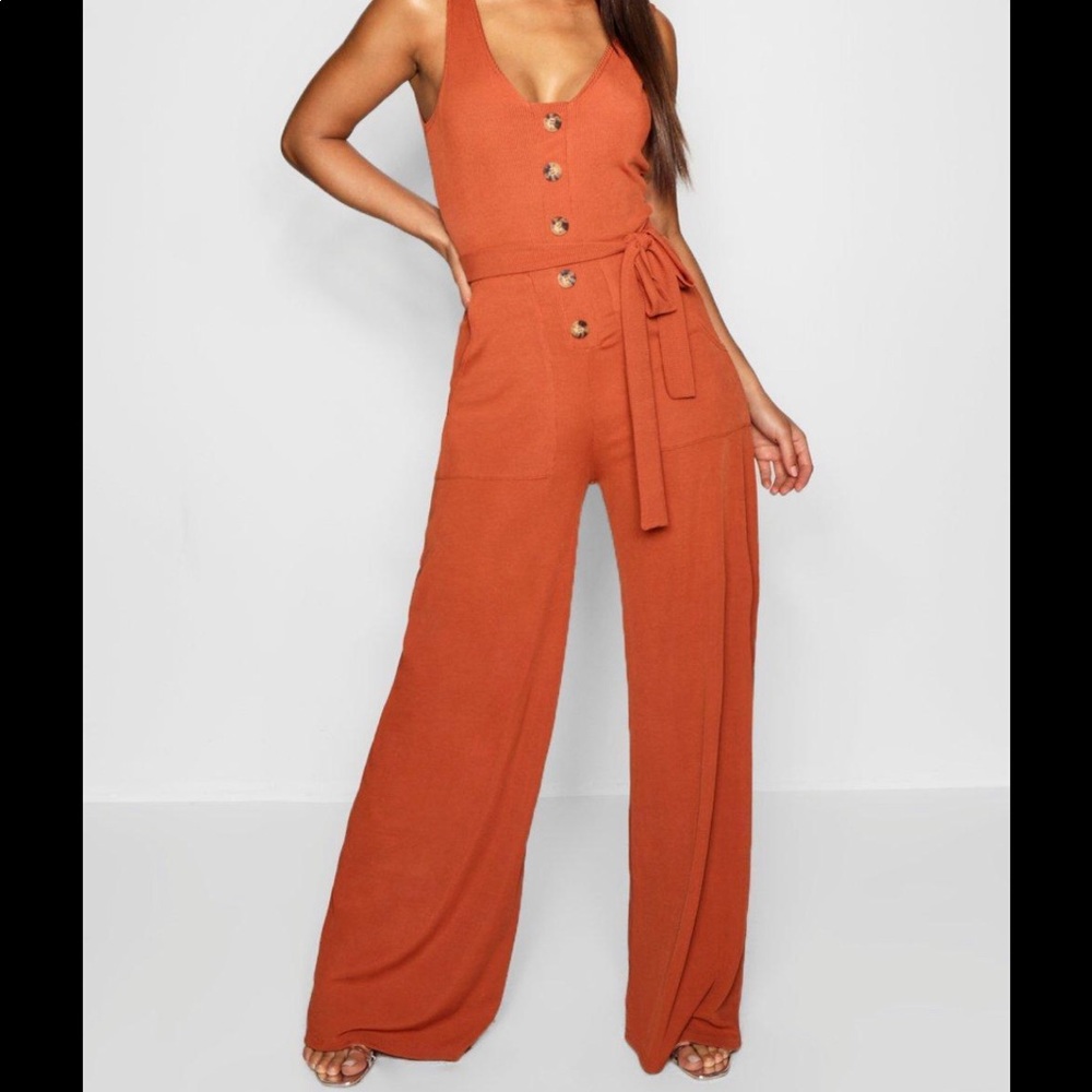 Burnt Orange Jumpsuit